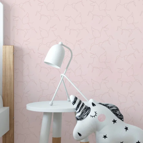 WALLPAPER PAPIER  ILLIMUCORN PINK-GLOW IN THE DARK 107645 – Image 2