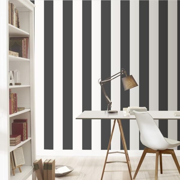 WALLPAPER PAPIER MONOCHROME STRIPE 100099 – Image 2