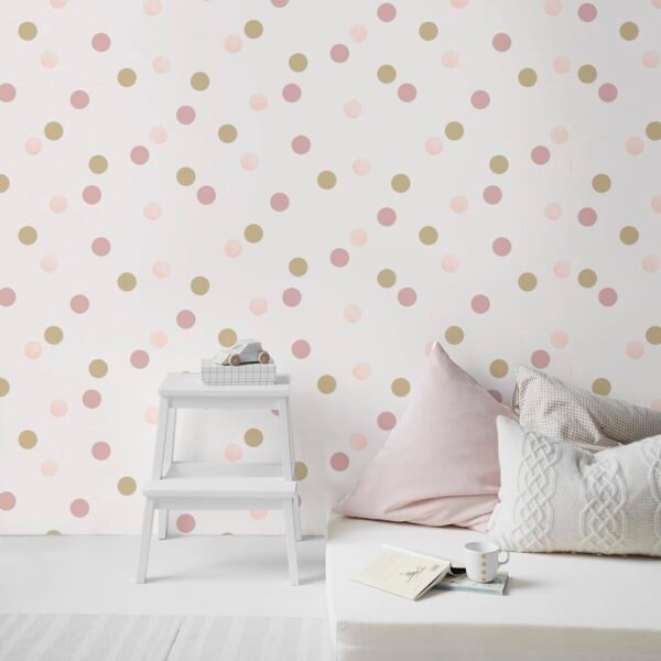 WALLPAPER PAPIER DOTTY POLKA SILVER 108563 – Image 3