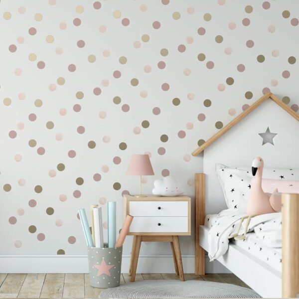 WALLPAPER PAPIER DOTTY POLKA SILVER 108563 – Image 2