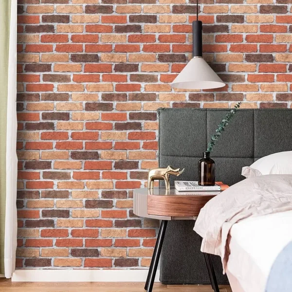 WALLPAPER PAPIER FRESCO RED BRICK WALL 102834 – Image 4
