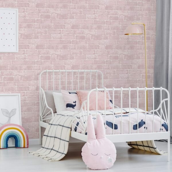 WALLPAPER PAPIER PINK BRICK 108591 – Image 2