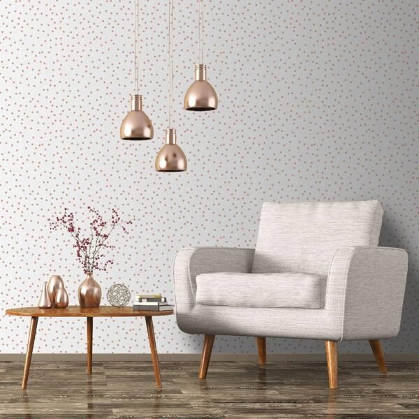 WALLPAPER PAPIER CONFETTI ROSE GOLD 105133
