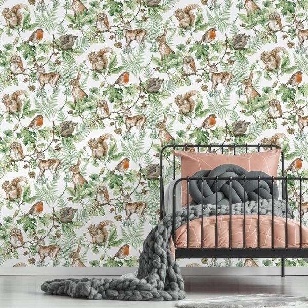 WALLPAPER PAPIER WOODLBAND ANIMALS NATURAL 108569 – Image 2