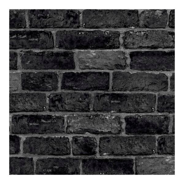 WALLPAPER PAPIER HOUSE BRICK CHARCOAL 107980