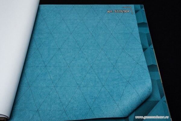 WALLPAPER PAPIER VI CUIR LOSANGE VERT BLEU 51192904 – Image 2