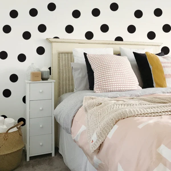 WALLPAPER PAPIER DOTTY BLACK WALLPAPER 100104 – Image 2