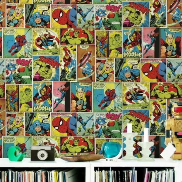 PAPIER PEINT KIDS EPUISE MARVEL COMIC STRIP 70264 – Image 3