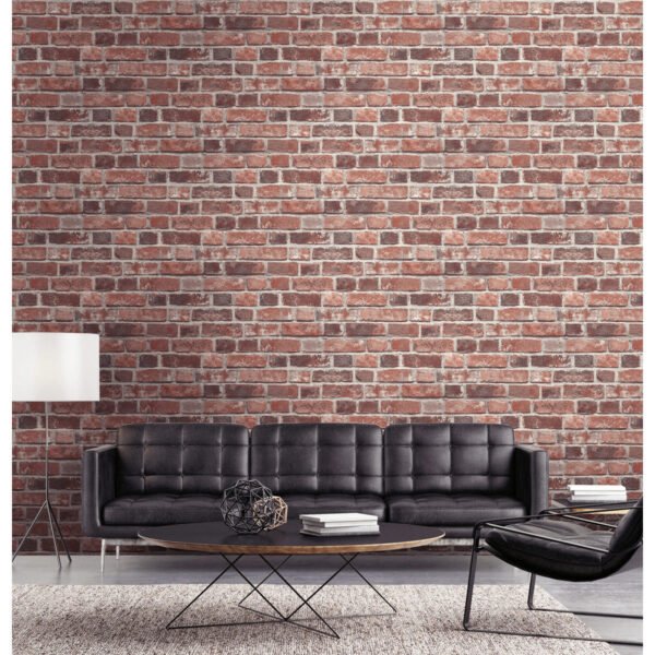 WALLPAPER PAPIER FRESCO RED BRICK WALL 102834 – Image 2
