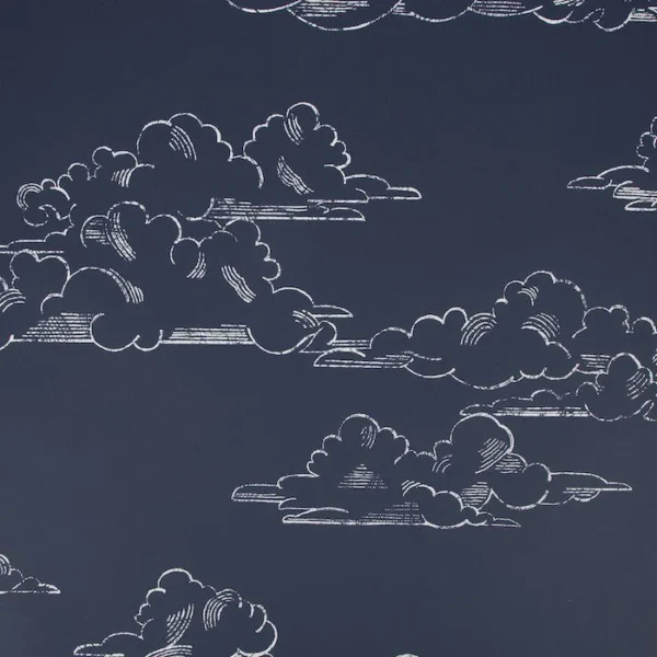 WALLPAPER PAPIER VINTAGE CLOUD NAVY 108545