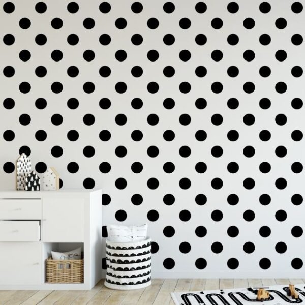 WALLPAPER PAPIER DOTTY BLACK WALLPAPER 100104 – Image 3