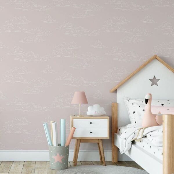 WALLPAPER PAPIER VINTAGE CLOUD PINK 108556 – Image 2
