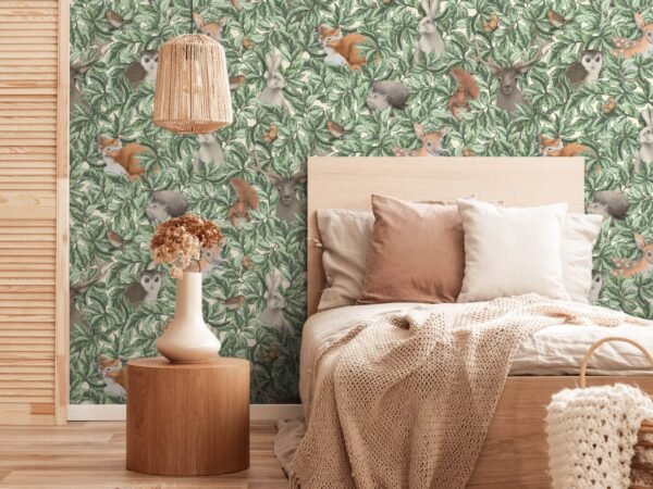 WALLPAPER PAPIER WOODLBAND ANIMALS NATURAL 108569 – Image 5