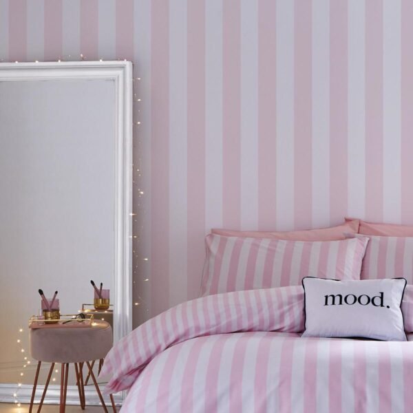 WALLPAPER PAPIER PASTEL PINK STRIPE 108558 – Image 2