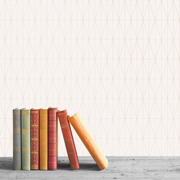 WALLPAPER PAPIER VI CUIR LOSANGE ROSE PALE 51192903 – Image 2