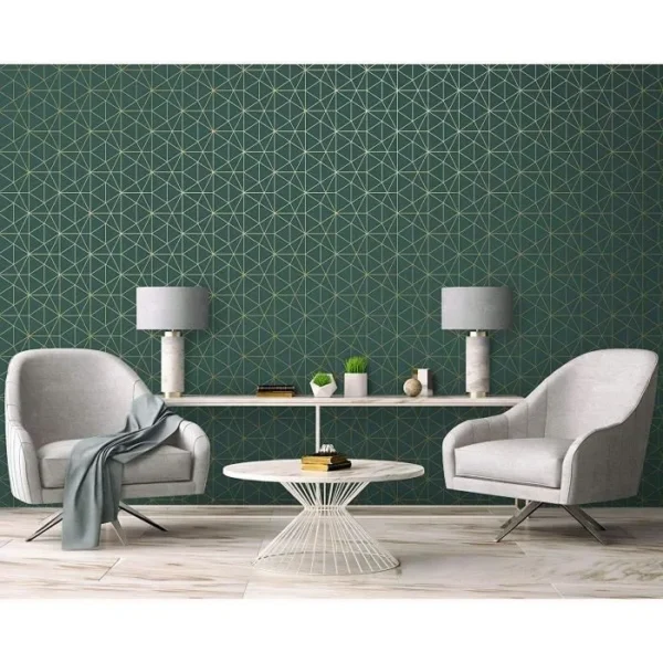 WALLPAPER PAPIER VI LYS 3D VERT EMERAUDE 51176604 – Image 3